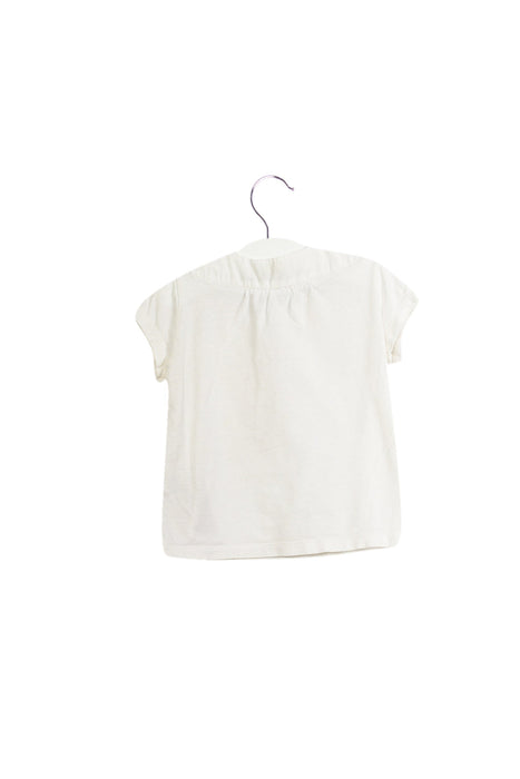 A White Short Sleeve Tops from Chloe in size 2T for girl. (Back View)