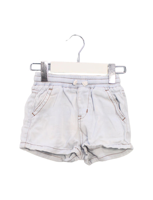 A Blue Shorts from Seed in size 12-18M for girl. (Front View)