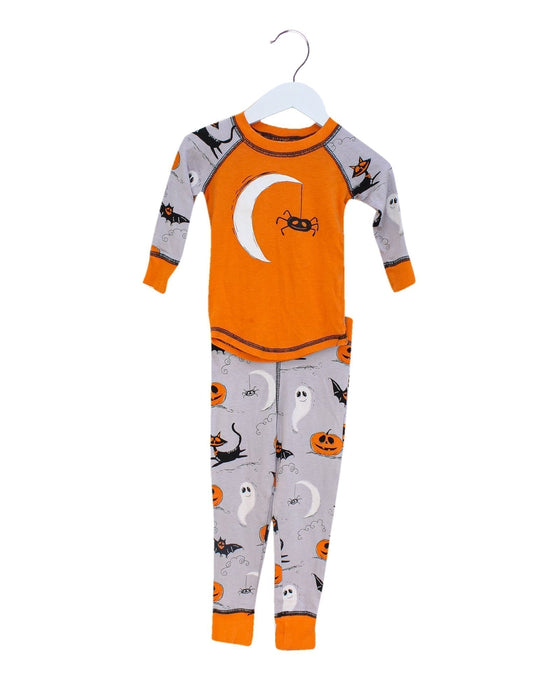 A Orange Pyjama Sets from Munki Munki in size 2T for boy. (Front View)