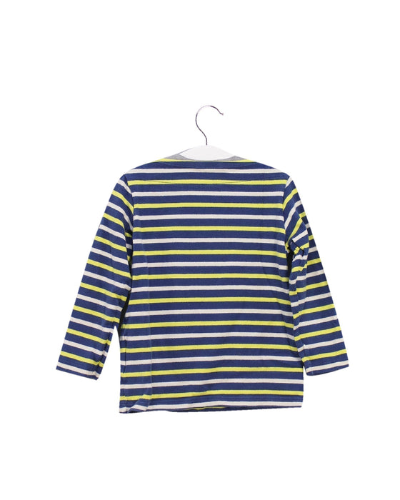 A Navy Long Sleeve Tops from Miki House in size 2T for boy. (Back View)