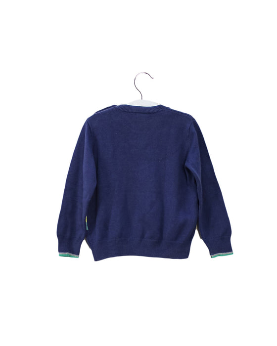 A Blue Knit Sweaters from The Bonnie Mob in size 18-24M for boy. (Back View)