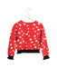 A Red Cardigans from Momonittu in size 4T for girl. (Back View)