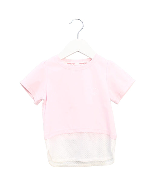 A Pink Active Tops from Moody Tiger in size 2T for girl. (Front View)