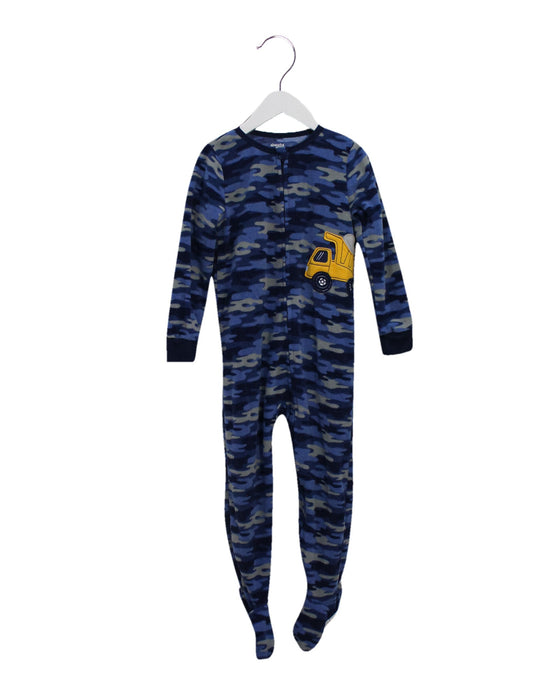A Navy Onesies from Absorba in size 5T for boy. (Front View)