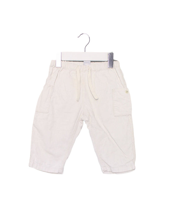 A Ivory Casual Pants from Petit Bateau in size 6-12M for boy. (Front View)