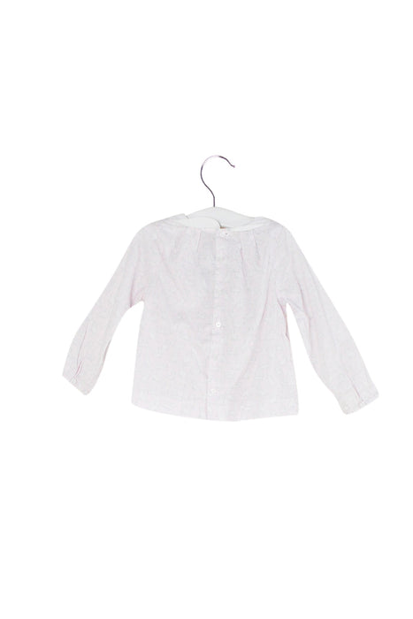 A Pink Long Sleeve Tops from Jacadi in size 18-24M for girl. (Back View)