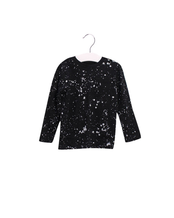 A Black Long Sleeve Tops from Crewcuts in size 2T for boy. (Front View)