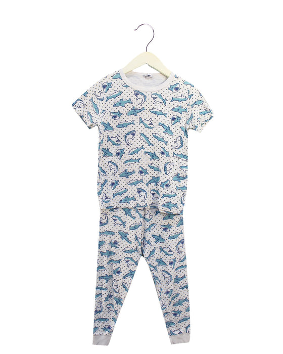 A Blue Pyjama Sets from Petit Bateau in size 6T for boy. (Front View)