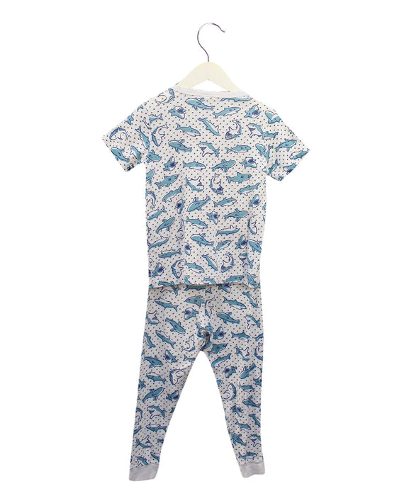 A Blue Pyjama Sets from Petit Bateau in size 6T for boy. (Back View)