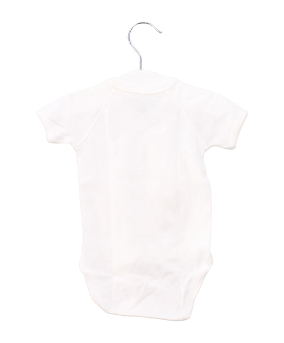 A White Short Sleeve Bodysuits from Petit Bateau in size 0-3M for neutral. (Back View)