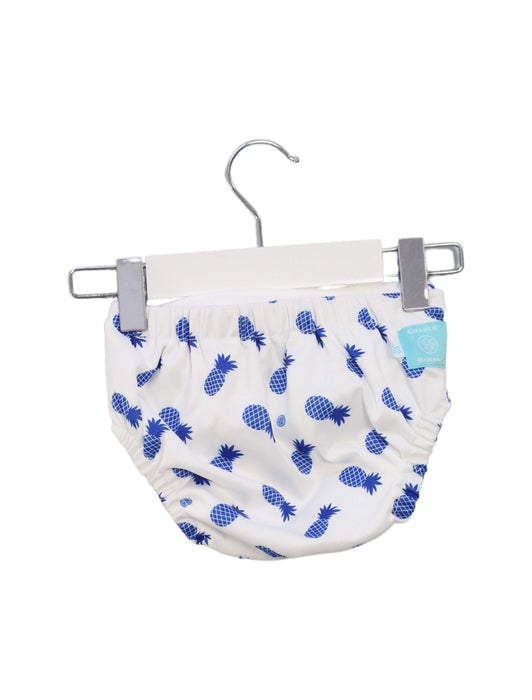 A White Cloth Diapers from Charlie Banana in size 0-3M for boy. (Back View)