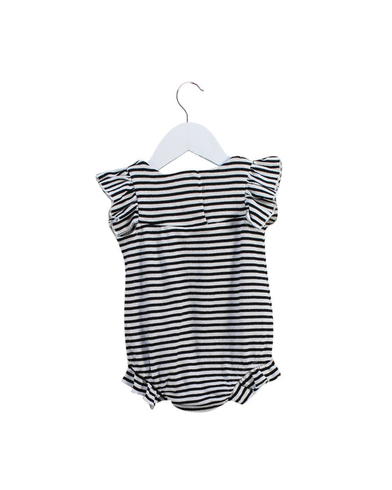 A Black Bodysuits from Seed in size 3-6M for girl. (Back View)