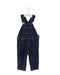 A Navy Long Overalls from Bout'Chou in size 6-12M for boy. (Front View)
