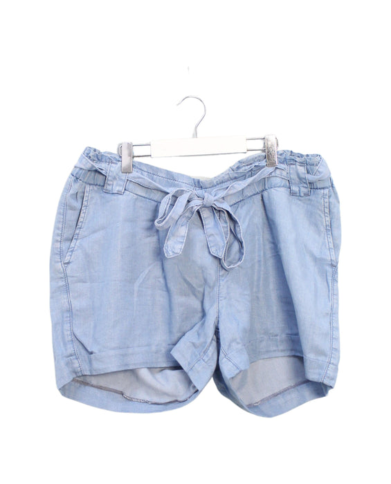 A Blue Shorts from Seraphine in size XL for maternity. (Front View)
