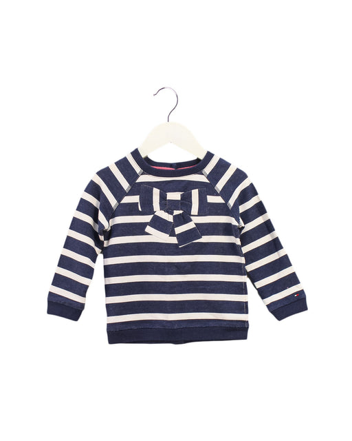 A Navy Sweatshirts from Tommy Hilfiger in size 12-18M for girl. (Front View)