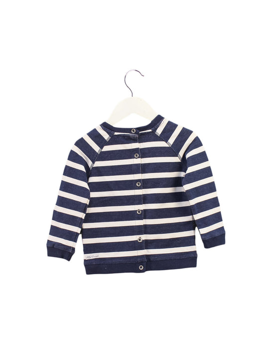 A Navy Sweatshirts from Tommy Hilfiger in size 12-18M for girl. (Back View)
