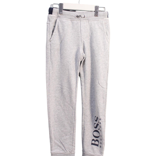A Grey Sweatpants from Boss in size 8Y for boy. (Front View)