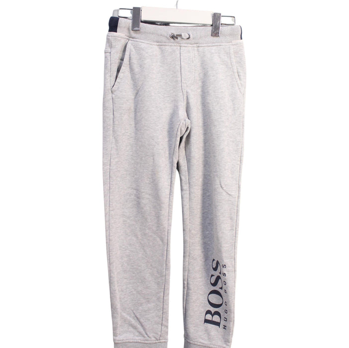A Grey Sweatpants from Boss in size 8Y for boy. (Front View)