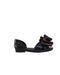 A Black Sandals from Mini Melissa in size 7Y for girl. (Front View)