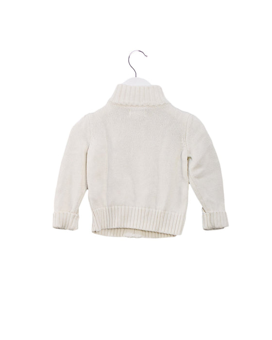 A White Knit Sweaters from Ralph Lauren in size 6-12M for girl. (Back View)