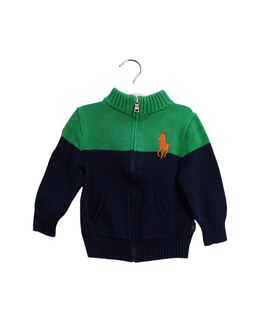 A Navy Knit Sweaters from Polo Ralph Lauren in size 18-24M for boy. (Front View)
