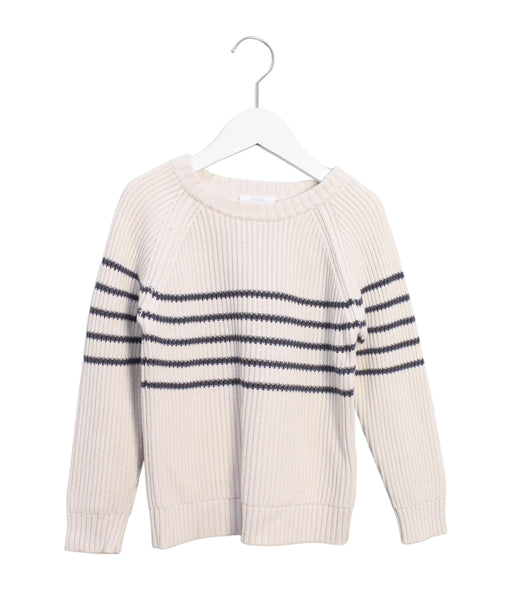 A Ivory Knit Sweaters from Jacadi in size 6T for boy. (Front View)