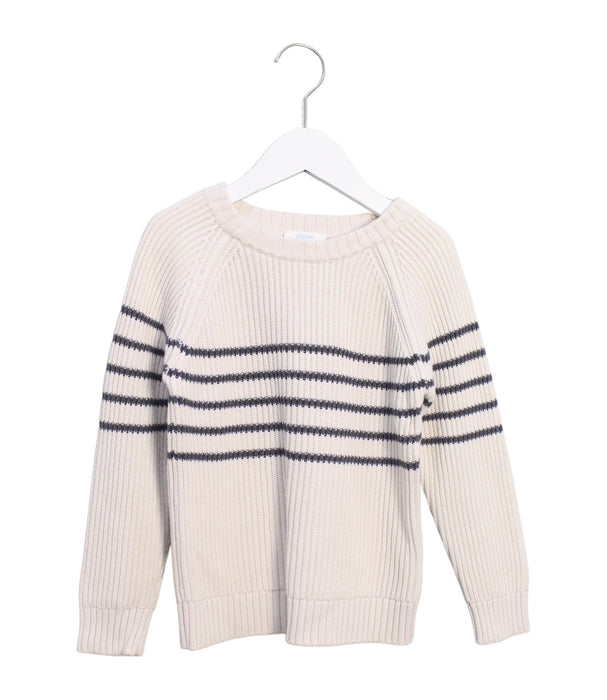 A Ivory Knit Sweaters from Jacadi in size 6T for boy. (Front View)