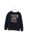 A Navy Sweatshirts from Bellerose in size 6T for boy. (Front View)