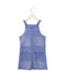A Blue Overall Dresses from Seed in size 7Y for girl. (Back View)