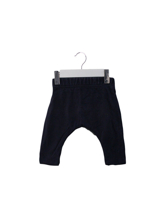 A Navy Casual Pants from Petit Bateau in size 0-3M for boy. (Front View)
