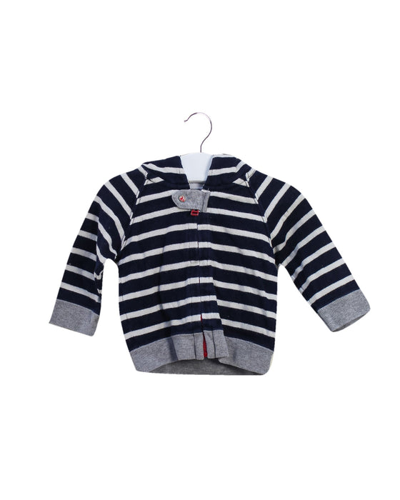A Black Lightweight Jackets from Petit Bateau in size 0-3M for boy. (Front View)