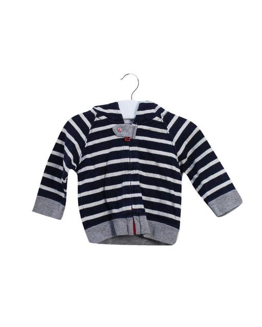 A Black Lightweight Jackets from Petit Bateau in size 0-3M for boy. (Front View)