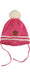 A Pink Winter Hats from Mini Rodini in size 6-12M for girl. (Front View)