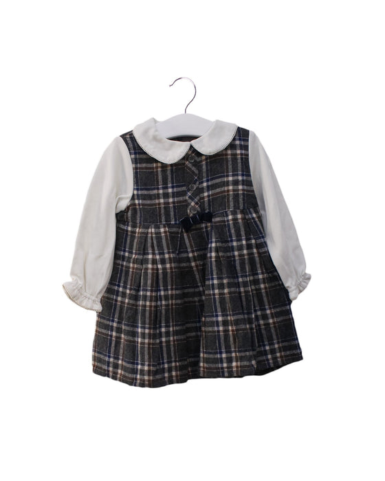 A Grey Sweater Dresses from Chickeeduck in size 18-24M for girl. (Front View)