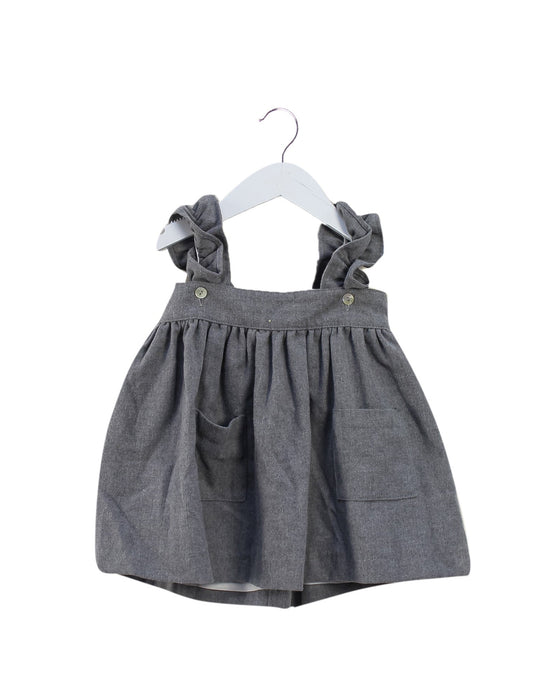 A Grey Sleeveless Dresses from Benedita in size 2T for girl. (Front View)