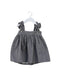 A Grey Sleeveless Dresses from Benedita in size 2T for girl. (Front View)