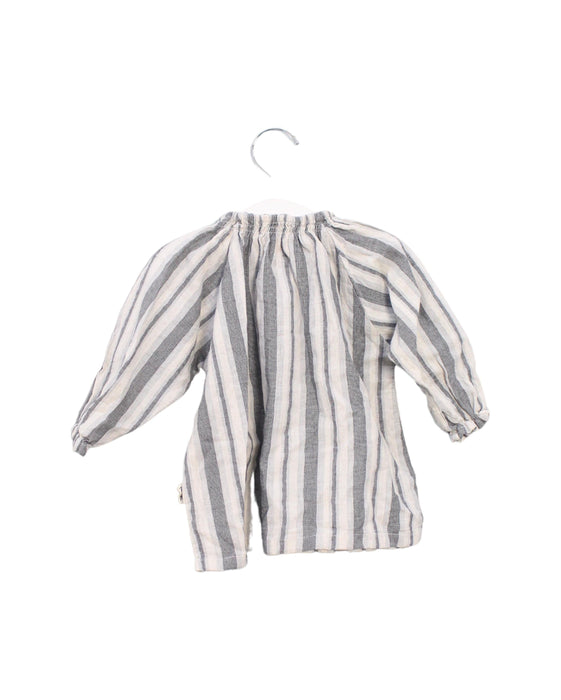 A Grey Long Sleeve Tops from Bebe de Pino in size 2T for girl. (Back View)