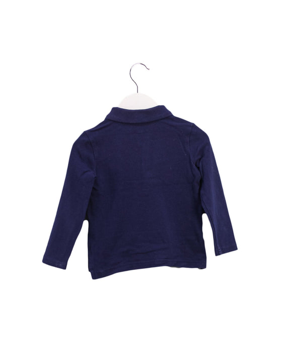 A Navy Long Sleeve Polos from Polo Ralph Lauren in size 2T for girl. (Back View)