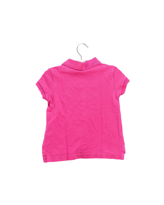 A Pink Short Sleeve Polos from Polo Ralph Lauren in size 2T for girl. (Back View)