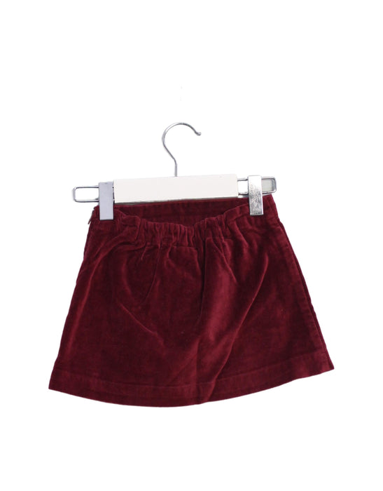 A Burgundy Short Skirts from Jacadi in size 3T for girl. (Back View)
