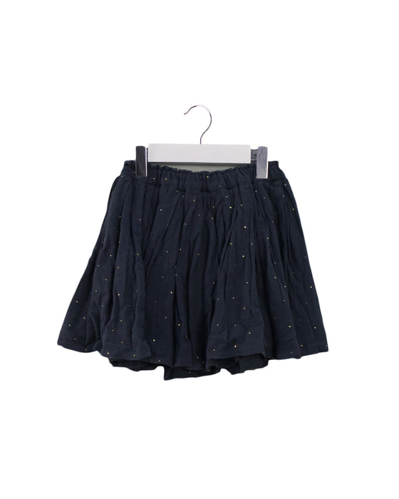 A Navy Short Skirts from Bonton in size 6T for girl. (Front View)