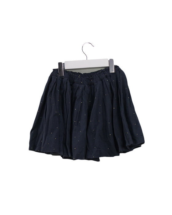 A Navy Short Skirts from Bonton in size 6T for girl. (Back View)