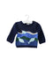 A Navy Knit Sweaters from Janie & Jack in size 3-6M for boy. (Front View)