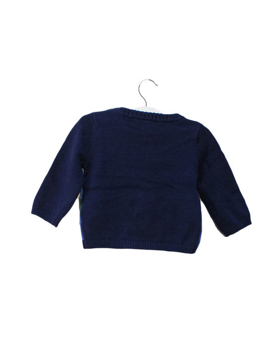 A Navy Knit Sweaters from Janie & Jack in size 3-6M for boy. (Back View)
