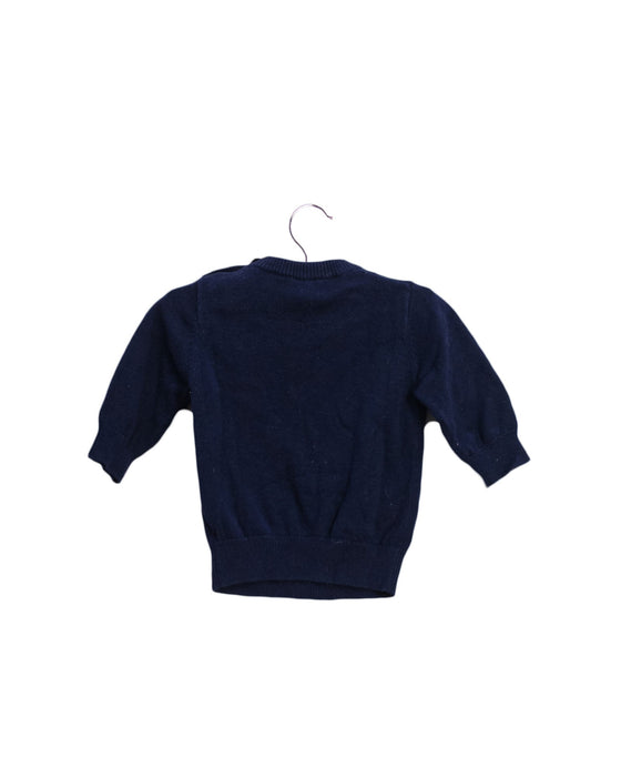 A Navy Knit Sweaters from Seed in size 0-3M for boy. (Back View)