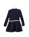 A Navy Long Sleeve Dresses from Petit Bateau in size 3T for girl. (Back View)