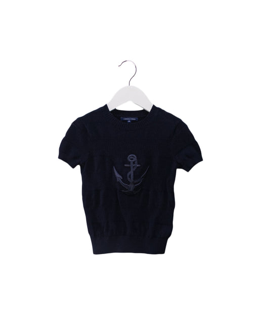 A Navy Short Sleeve Tops from Nicholas & Bears in size 2T for boy. (Front View)