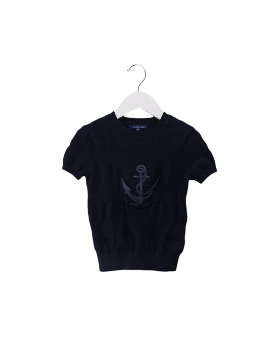 A Navy Short Sleeve Tops from Nicholas & Bears in size 2T for boy. (Front View)