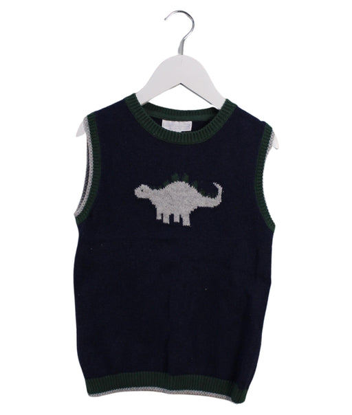 A Navy Sweater Vests from The Little White Company in size 3T for boy. (Front View)