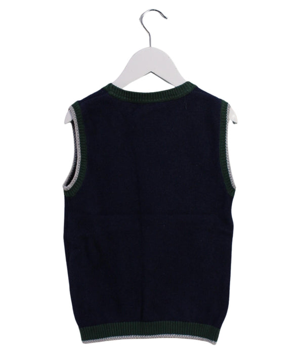 A Navy Sweater Vests from The Little White Company in size 3T for boy. (Back View)
